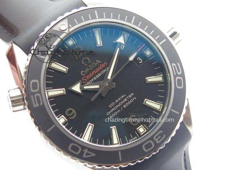 0411 Colorful Planet Ocean SS Bp Maker 45mm Black Bezel On Black Rubber Strap A 8219